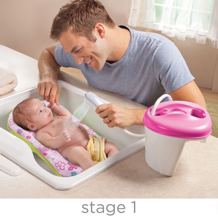 Bañera con duchador a pilas Newborn to Toddler Bath Center & Shower ***SIN PACKAGING***