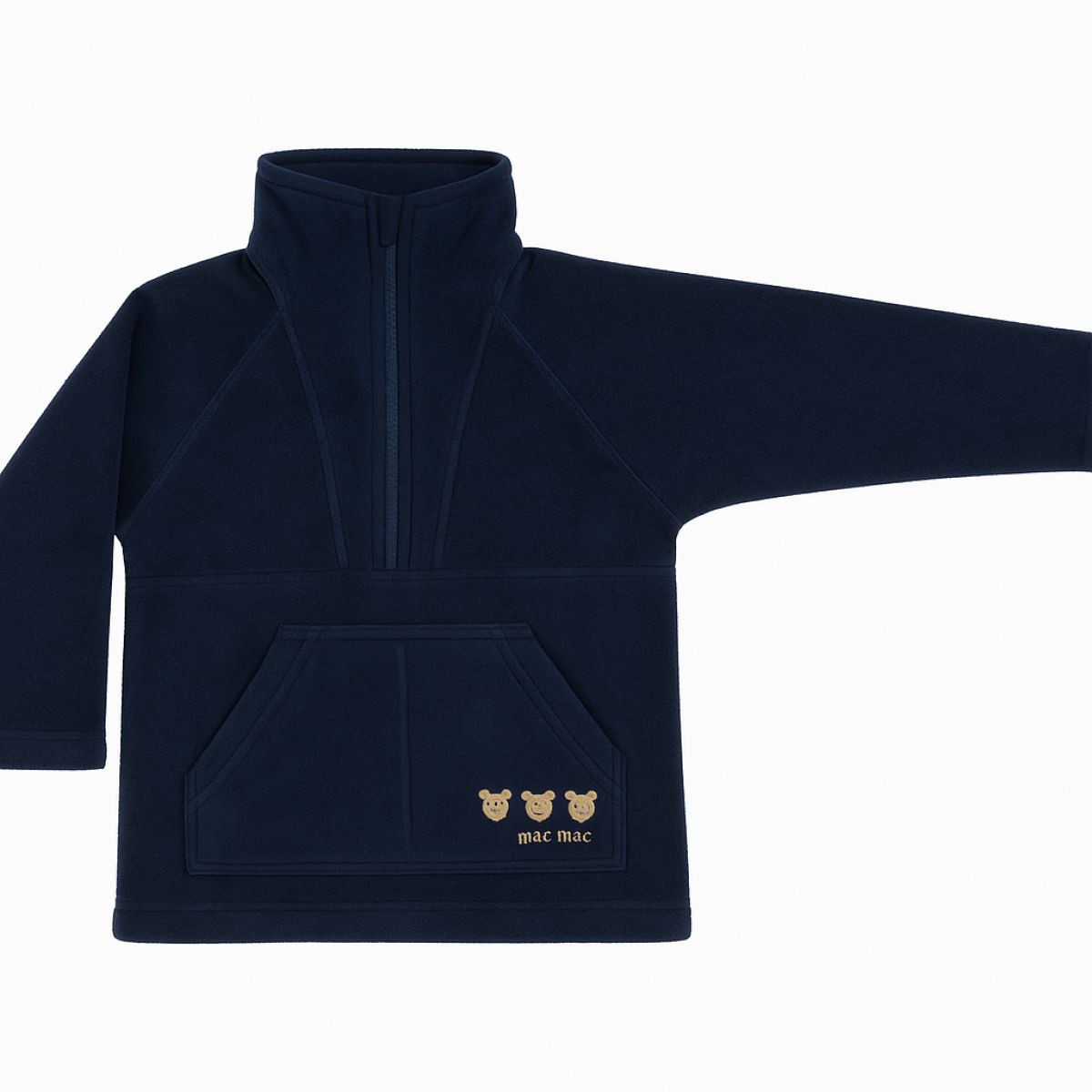 Buzo Polar con Cierre y Osos Bordados