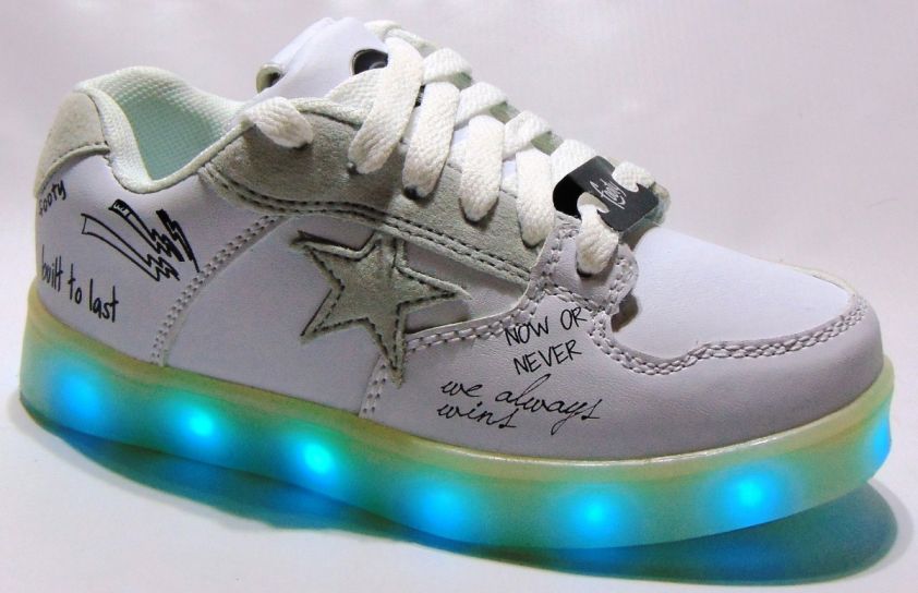 Zapatilla con Cordon Con Luz Led OUTLET (Prende Solo Uno)