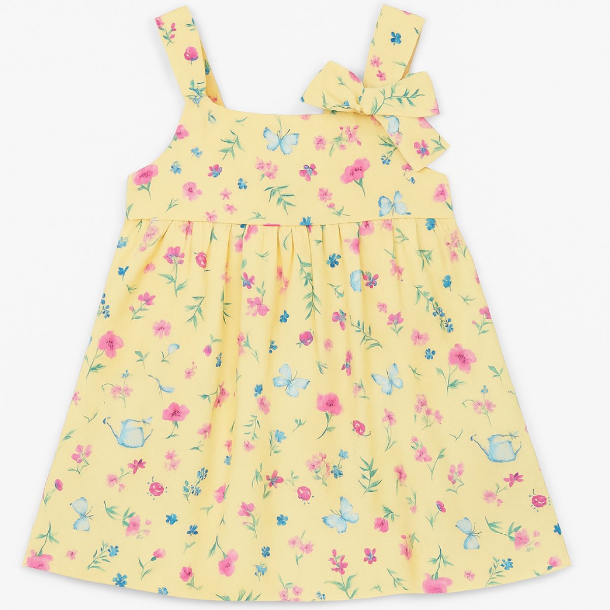 Vestido Tela Plana Con Bombacha Floreado