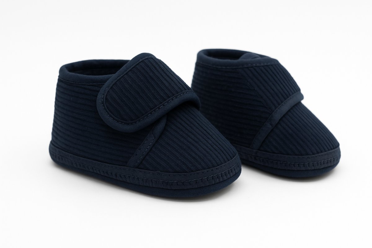 Bota Velcro Corderoy sin base Lisa Estampada