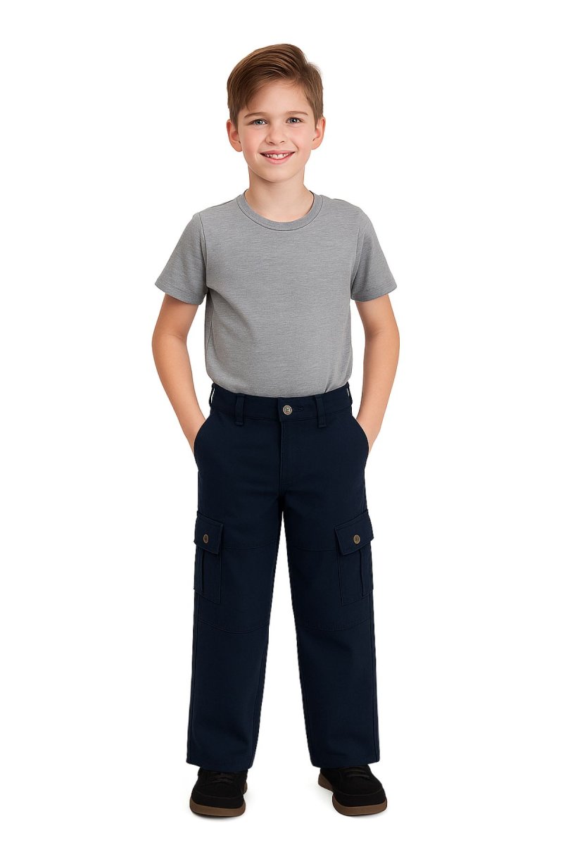 Pantalon Gabardina Cargo Recto