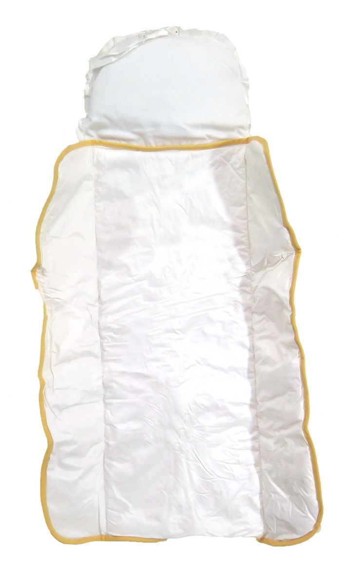 Cambiador Plegable Amarillo con Broderie y Lazo