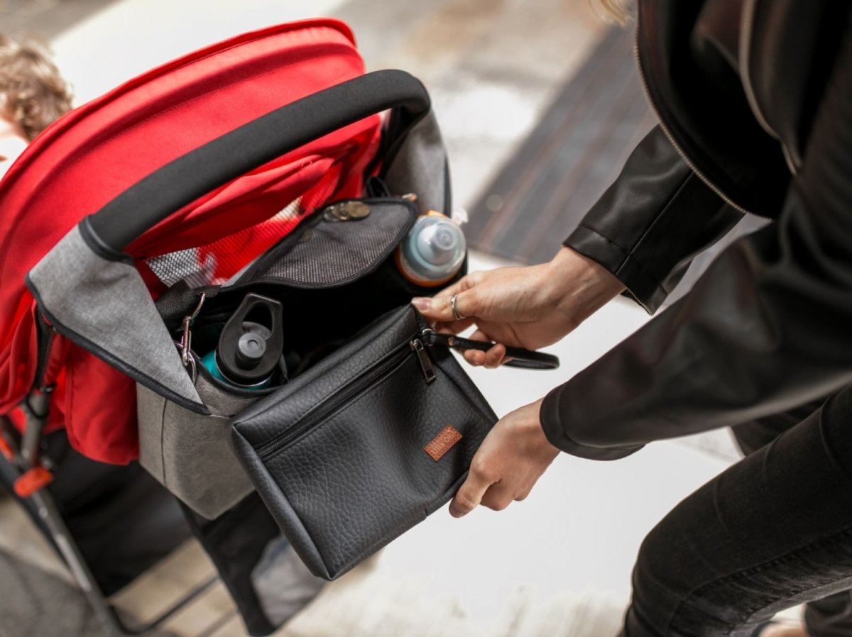 Organizador bolsillero XL para cochecito 2 en 1 (se convierte en bolso)