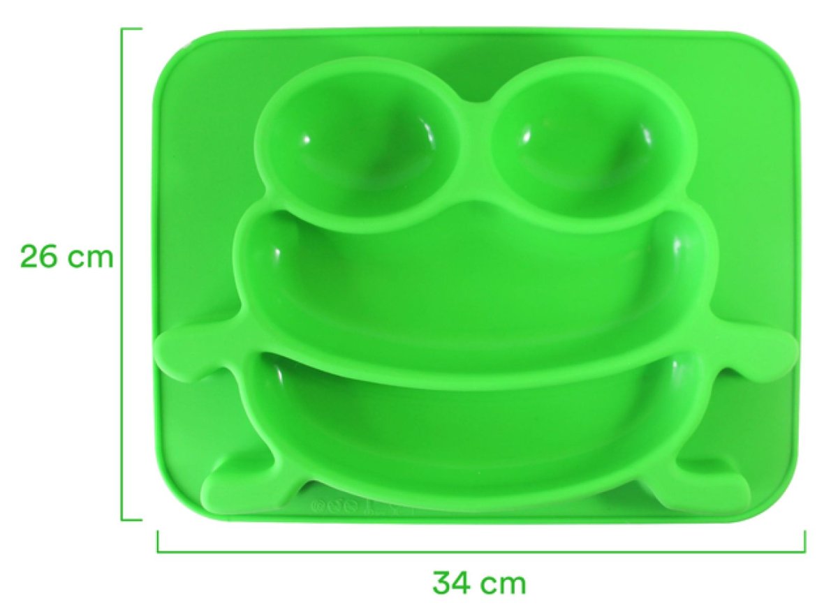 Plato De Silicona Con Divisiones