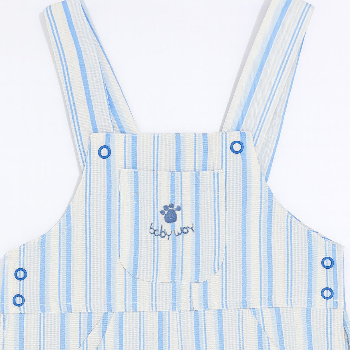 Jardinero corto gabardina estampado