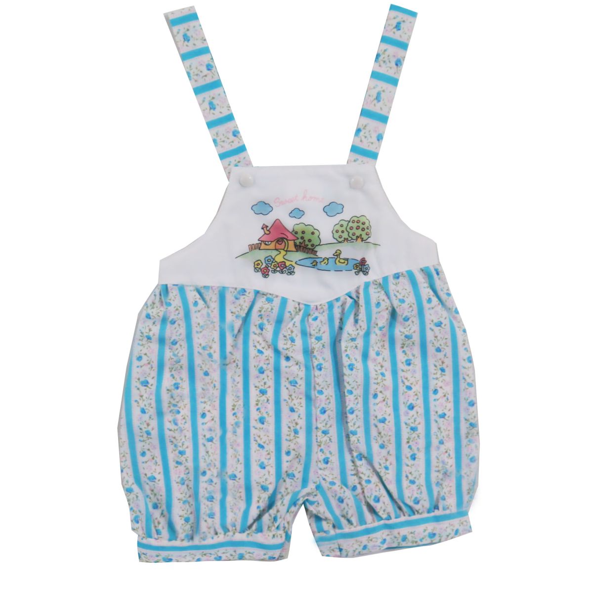 Jardinero corto estampado