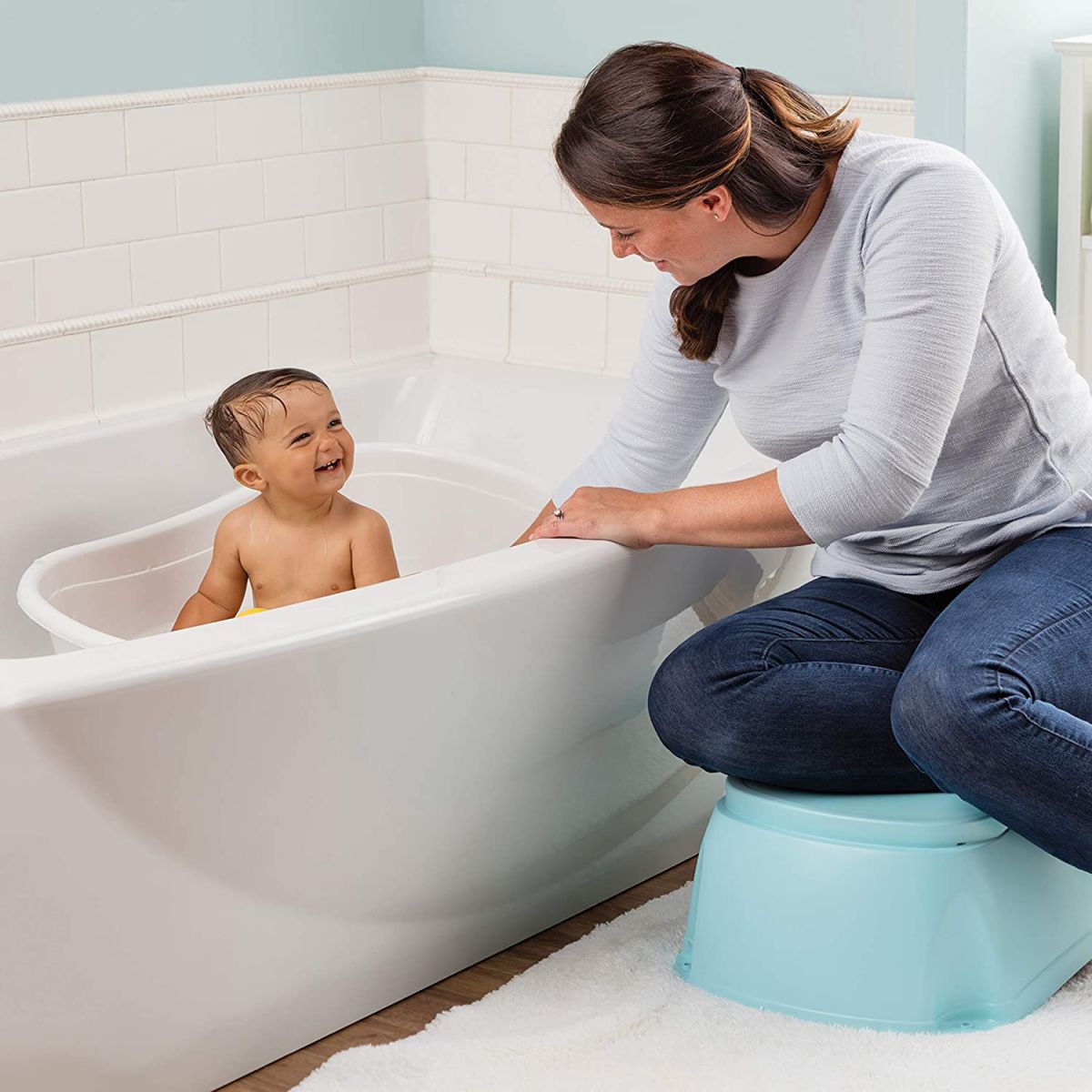 Bañera Right Height con soporte, Step y altura regulable