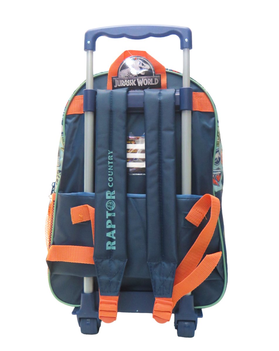 Mochila Con Carro Jurassic World - 16 Pulgadas