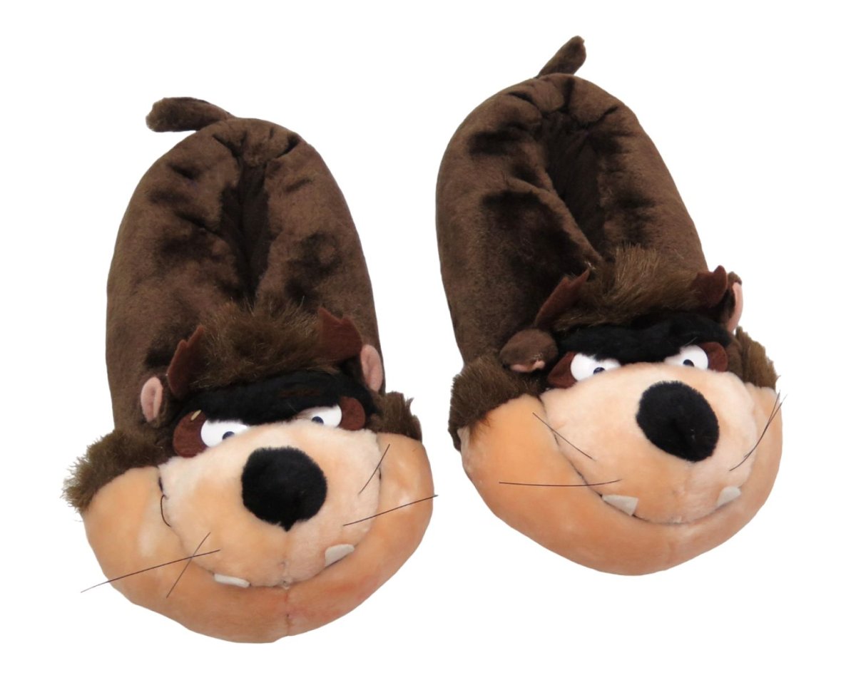 Pantufla Peluche Personaje Tazmania con base antideslizante