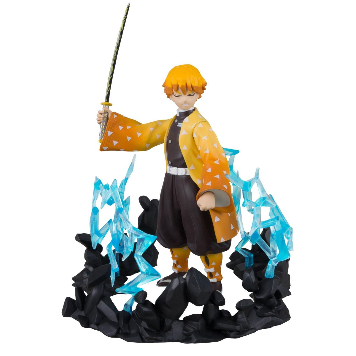 Figura Playset Deluxe Zenitsu Agatsuma - Demon Slayer - Kimetsu No Yaiba