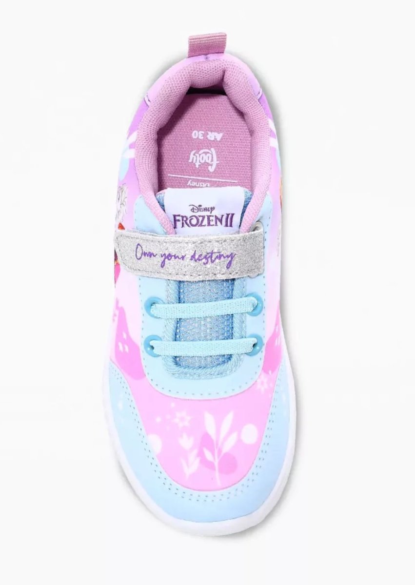 Zapatillas Frozen Velcro - Luz Al Pisar - Luces