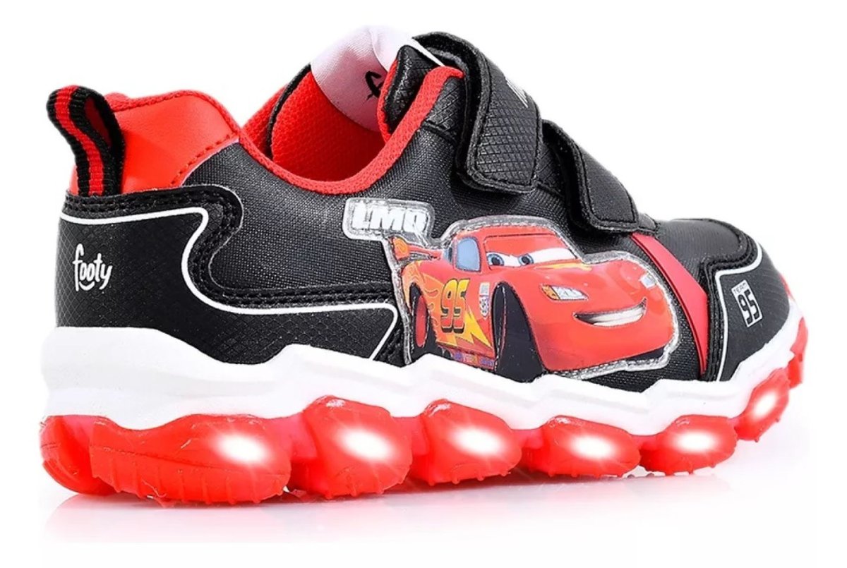 Zapatilla Cars Velcro - Luz Al Pisar