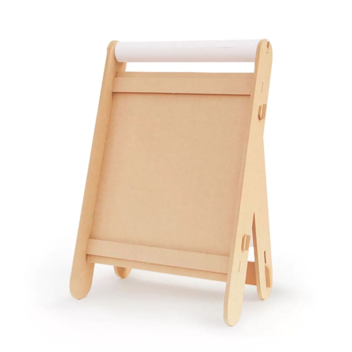 Atril Pizarra para Pintar / Dibujar - con Rollo de Papel Incluido - Pizarron Montessori - en Madera MDF