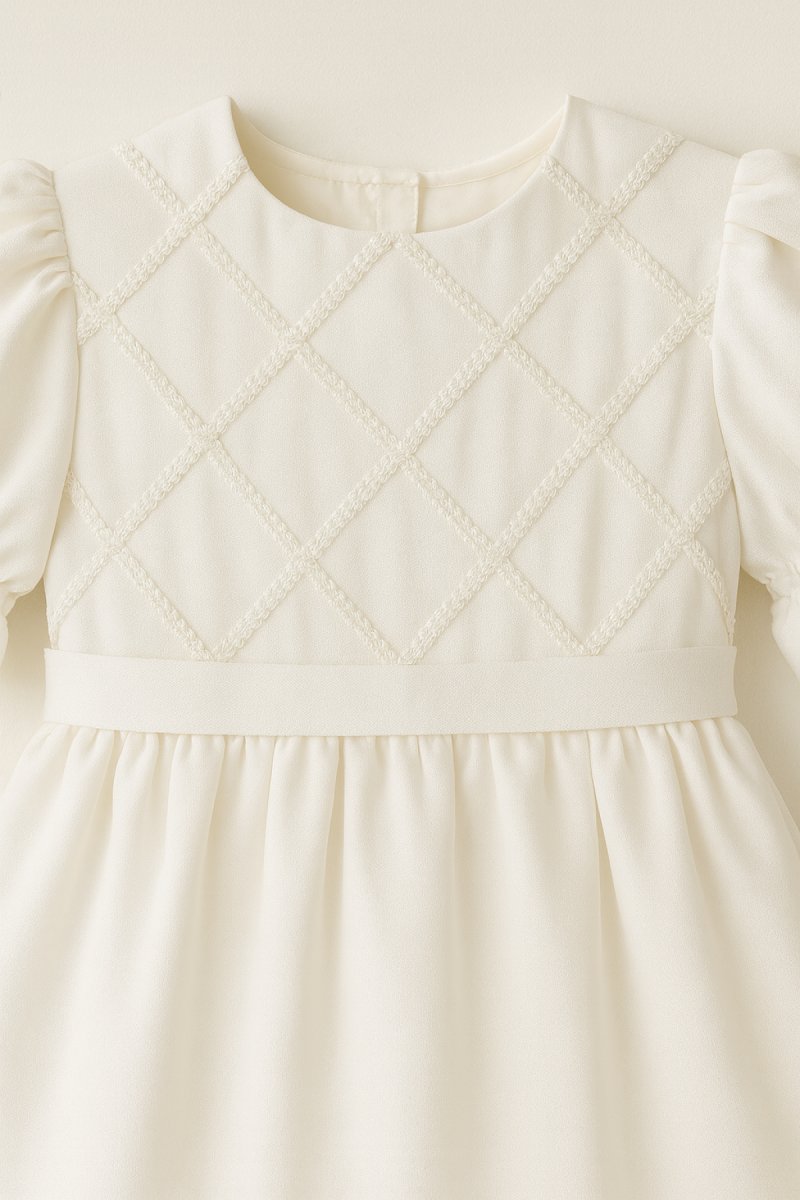 Vestido de Bautismo seda fria