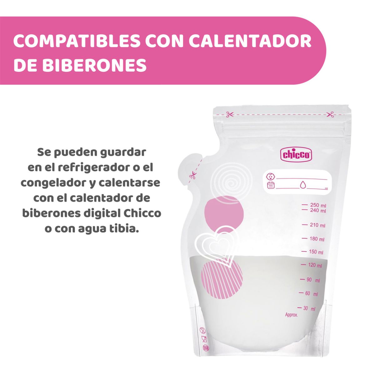 Bolsas Contenedoras De Leche Materna - Bolsita - Sachet - 30 Unidades