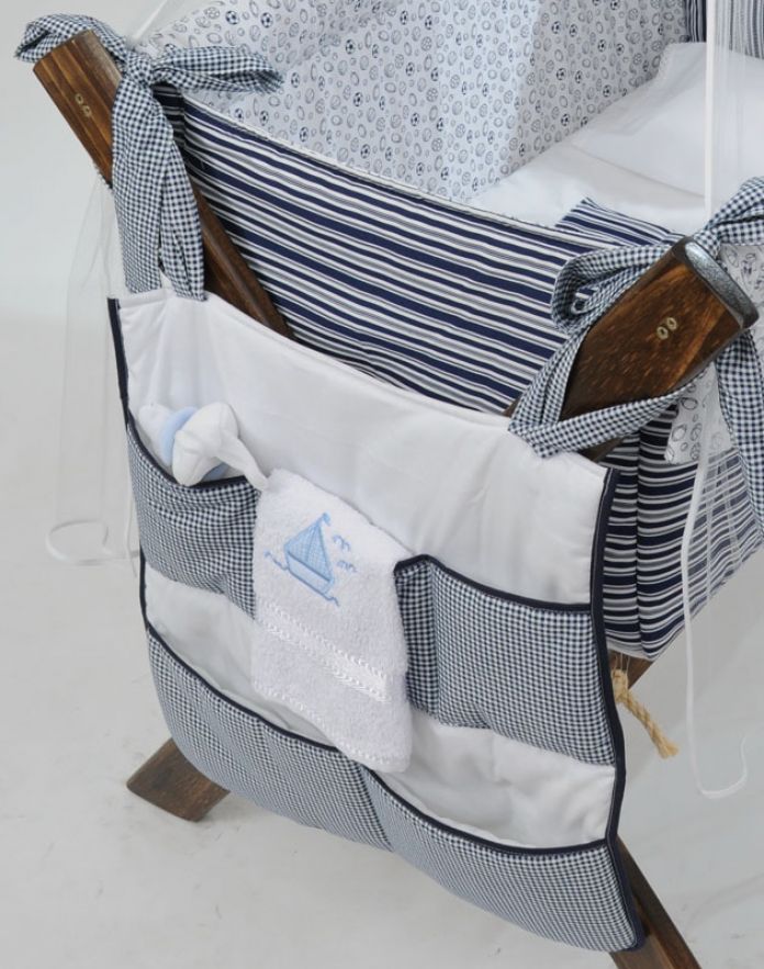 Bolsillero Organizador para catre/cuna combinado Motivos Varios