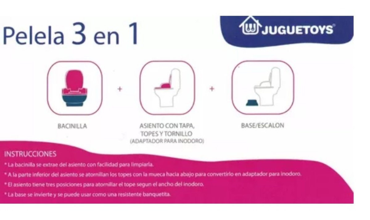 Pelela 3 En 1 Adaptador Reductor Escalon