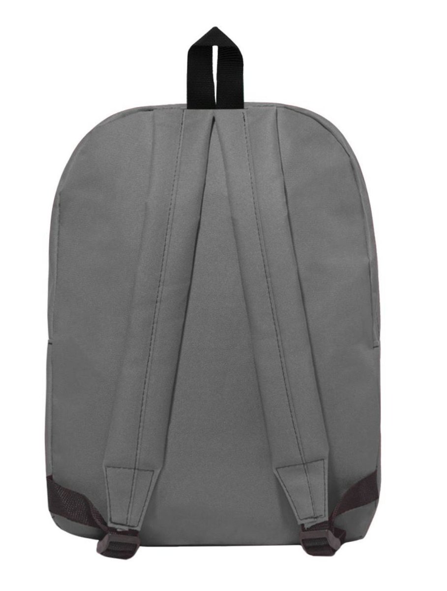 Mochila Espalda Lisa Con Bolsillo Frontal