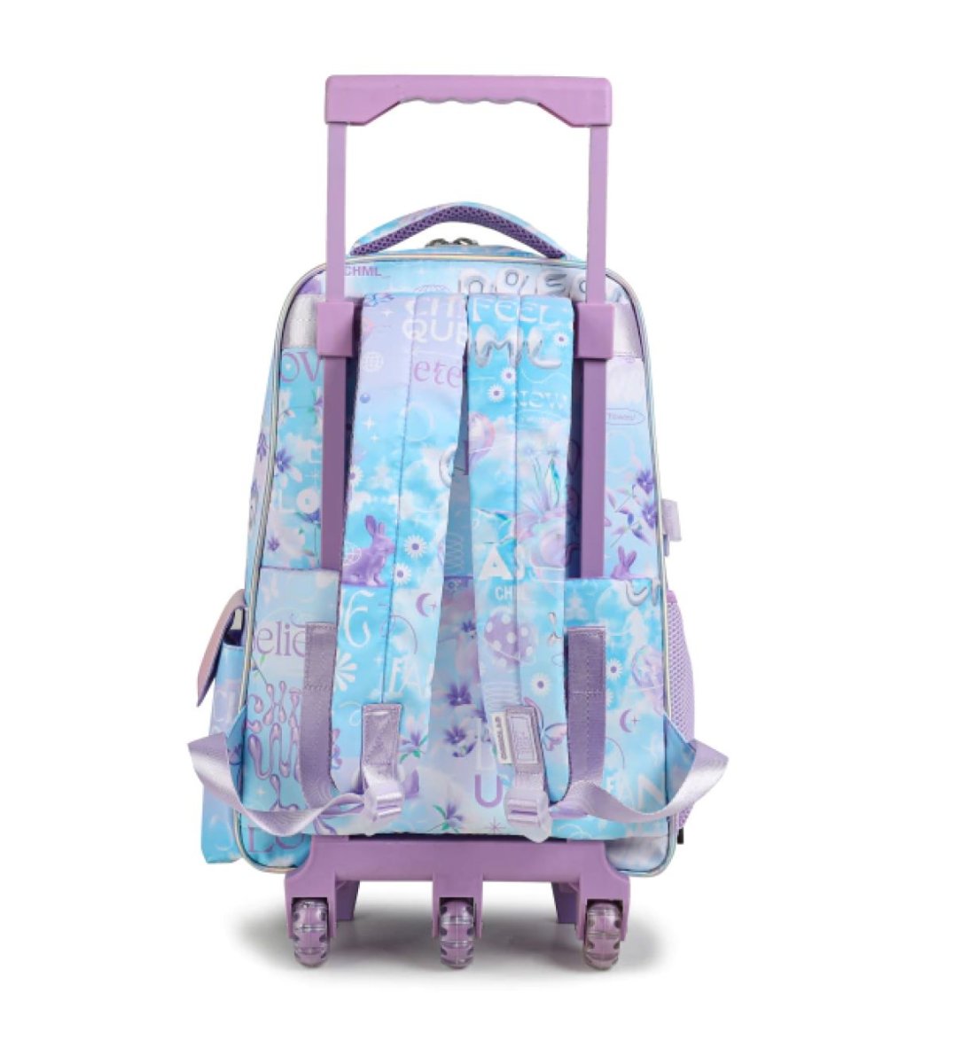 Mochila Con Carro Trama Relieve - Future Fantasy - 18 Pulgadas