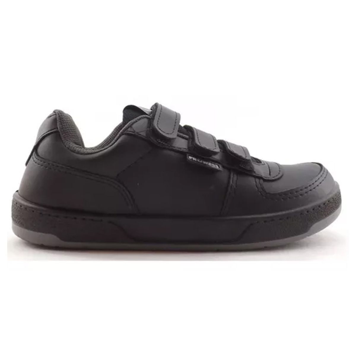 Zapatilla Cuerina Colegial Con Velcro