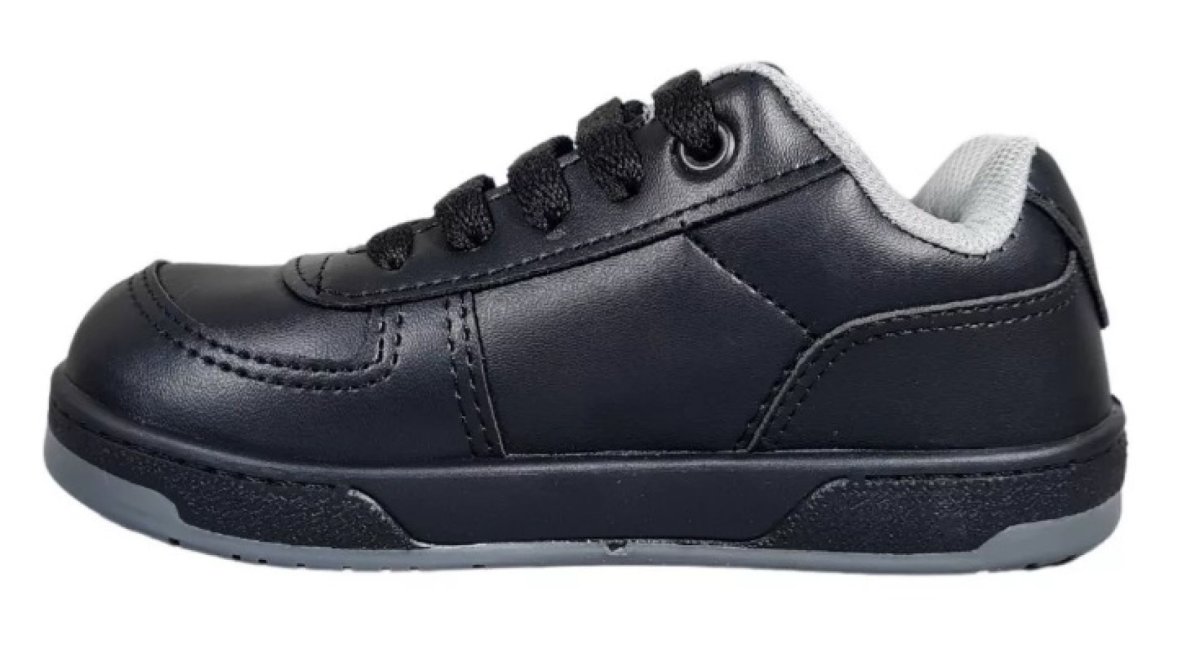 Zapatilla Cuerina Colegial Con Cordon