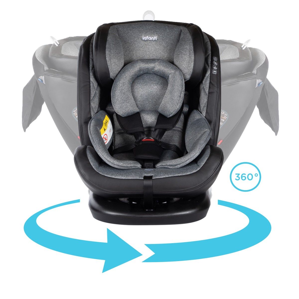 Butaca Infantil I-Giro 360ª De 0 A 36 Kg. Isofix Alarma