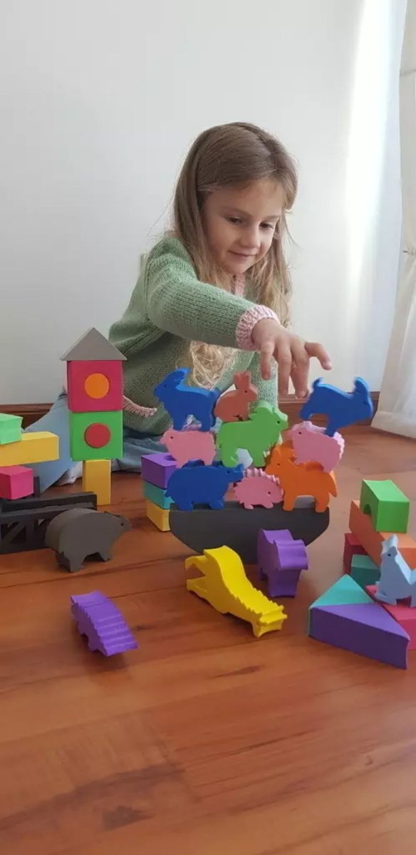 Juego De Balance Y Equilibrio De Goma Eva - 13 Piezas