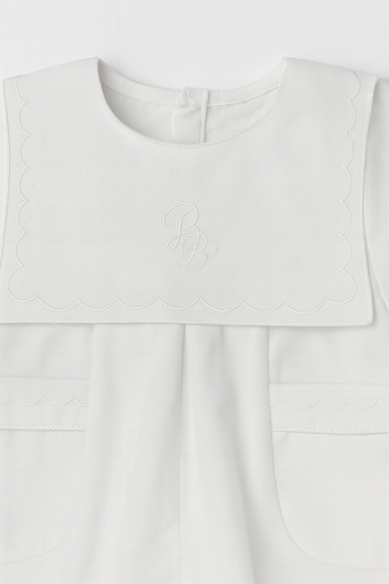 Enteritos Babucha  Batista con bordado en cuello