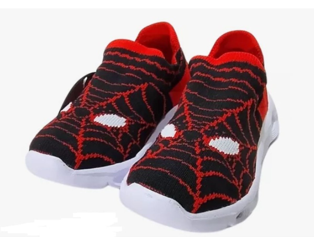 Zapatillas Spiderman Hombre Araña Tejida Con Luz Led