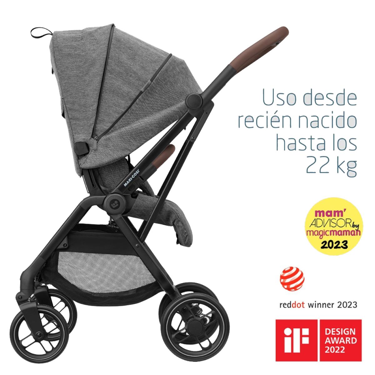 Cochecito Infantil Ultracompacto Con Asiento Reversible Leona 2