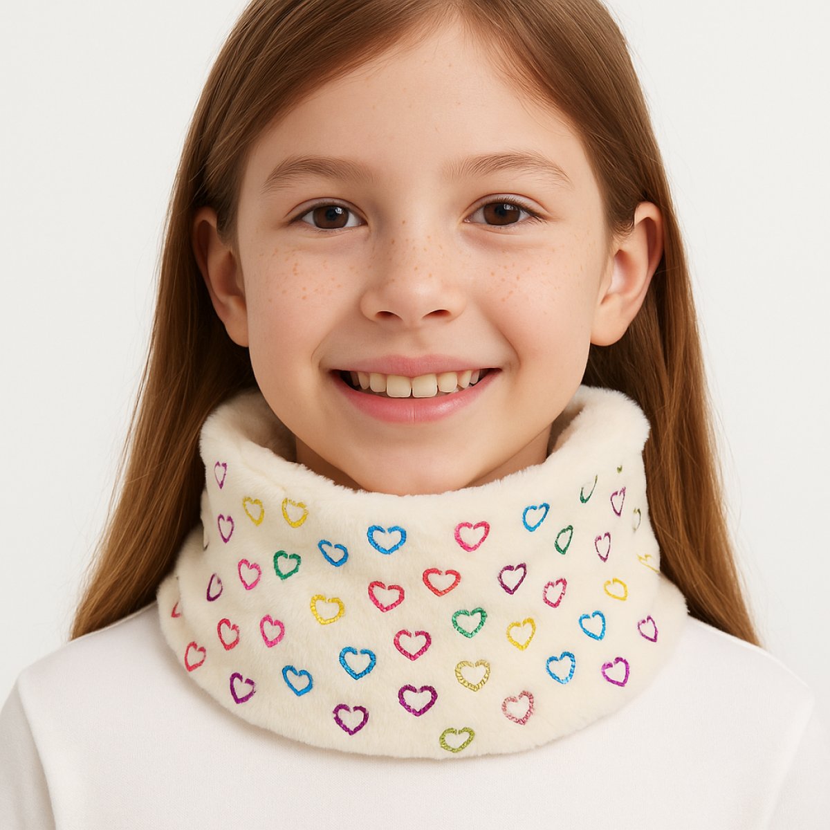 Cuello Piel Estampado con Brillo