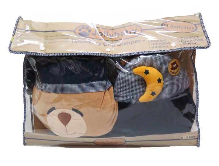 Organizador para cuna - chichonera cara de oso + 3 segmentos portaobjetos