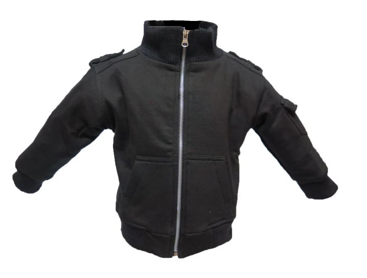 Charly Campera algodon friza negra