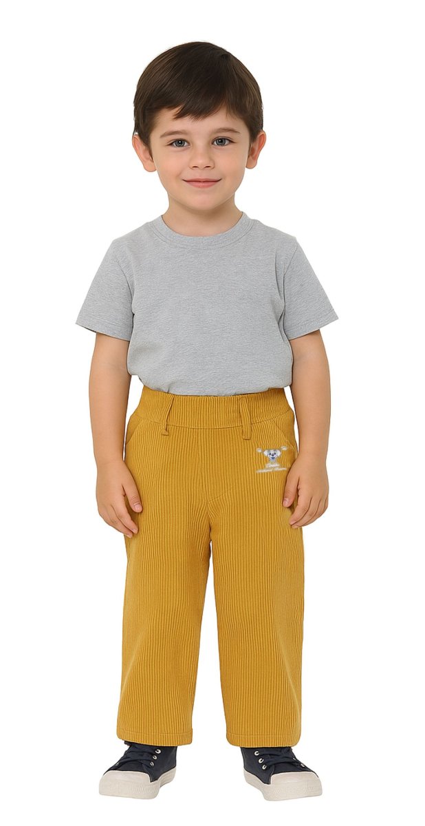 Pantalon de Corderoy con Elastico y Dalmata Bordado