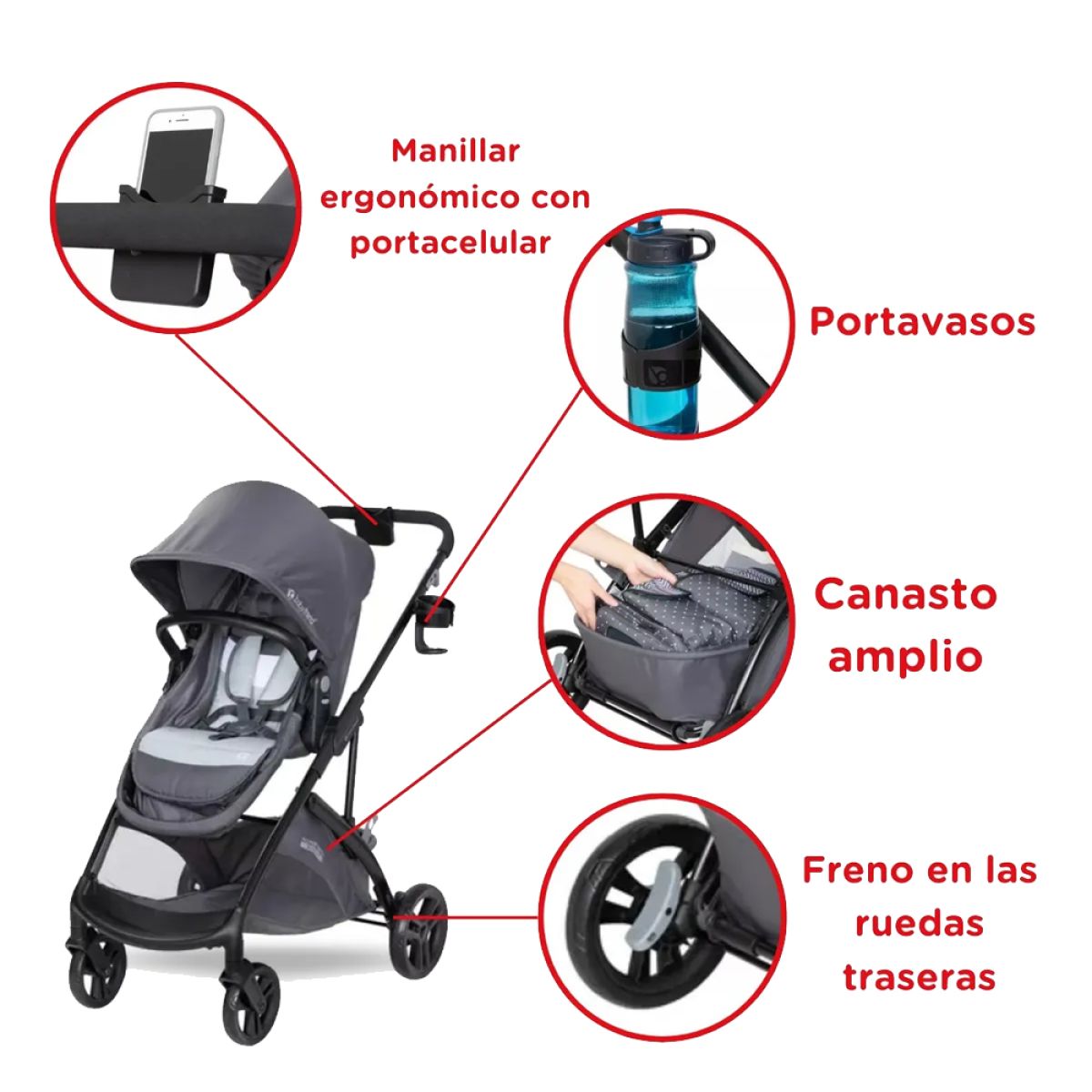 Passport Switch Cochecito Infantil Modular 4 En 1