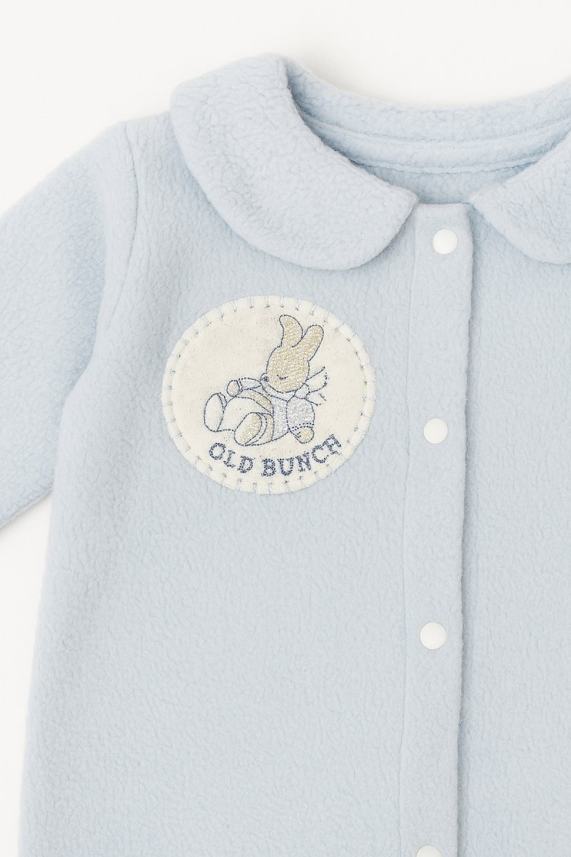 Enterito de Polar con Cuello Chomba y Conejo Bordado