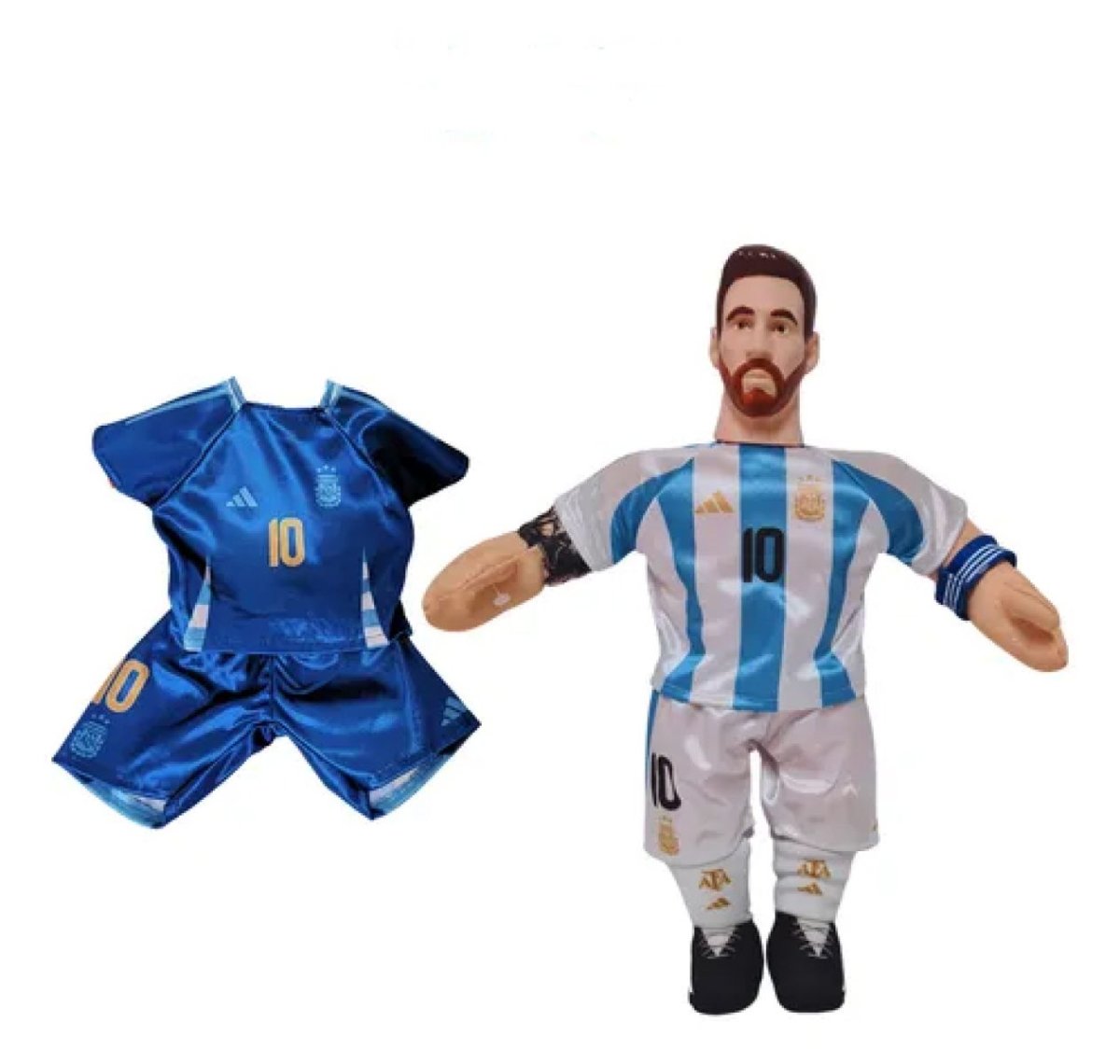 Muñeco Messi AFA 1000 - Incluye Uniforme Suplente