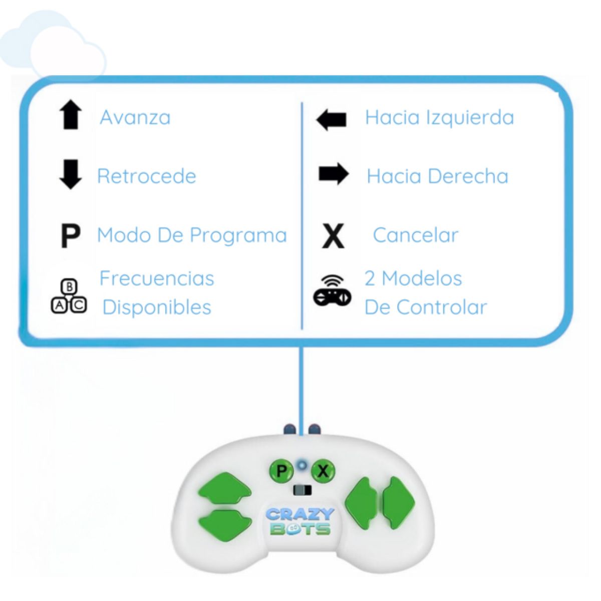 Mini Robot Rock - Xtrem Bots - Crazy Bots - Radio Control, Luz Y Sonido