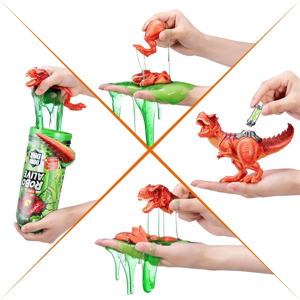 Dino DNA - Dinosaurio Armable Con Slime - Zuru Robo Alive