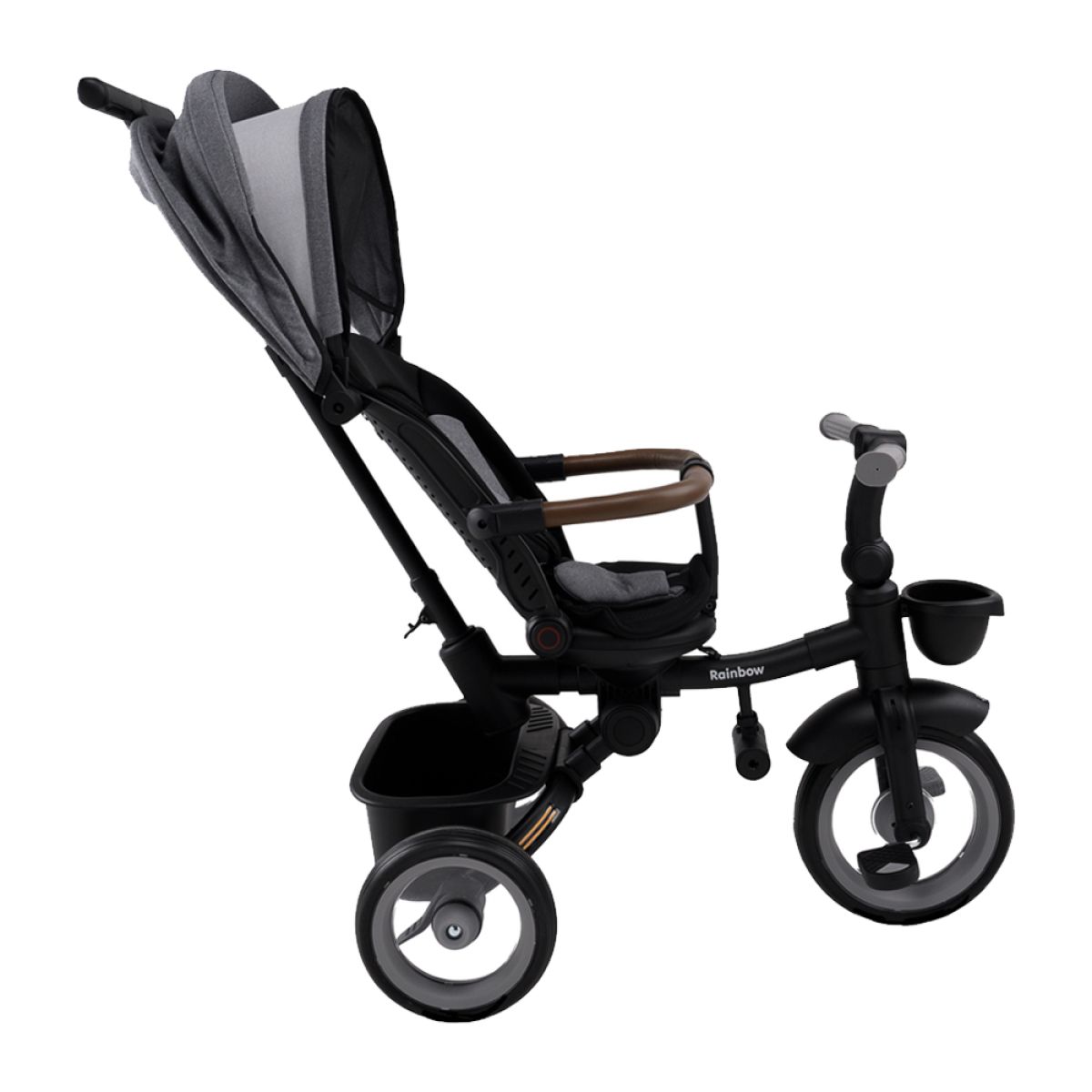 Triciclo Infantil Aurelio Plegable Reclinable Y Giratorio Con Capota Y Barra Direccional
