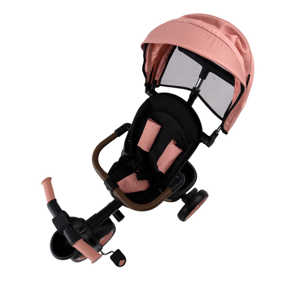 Triciclo Infantil Aurelio Plegable Reclinable Y Giratorio Con Capota Y Barra Direccional