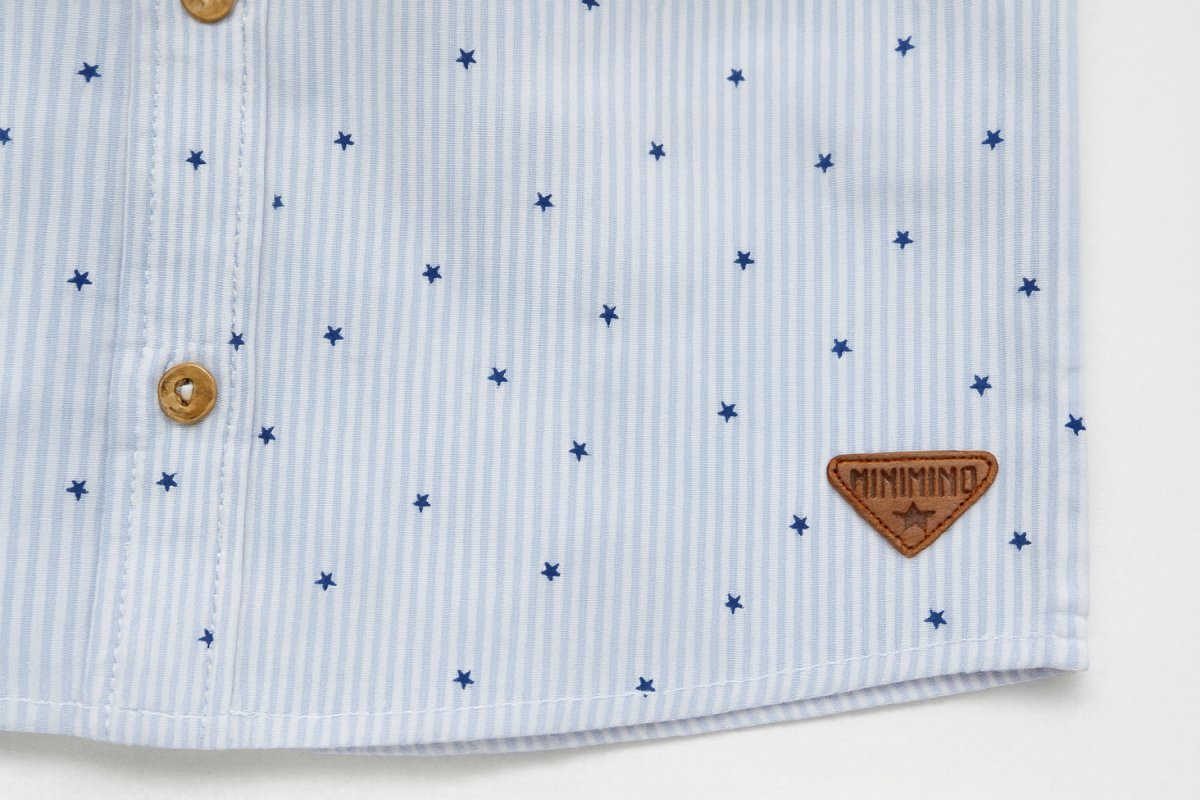 Conjunto Bautismo Short y Camisa Manga Corta