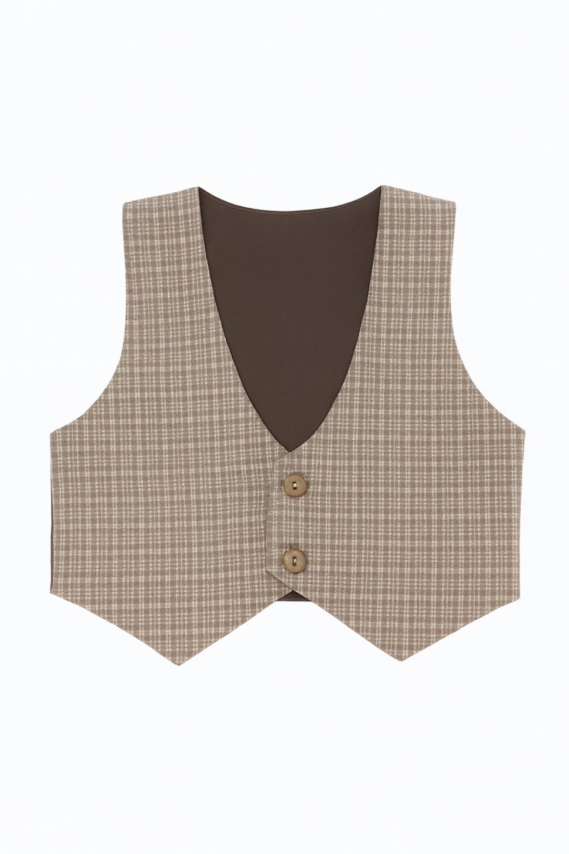 Conjunto Bautismo 3 pieza Bermuda Camisa y Chaleco