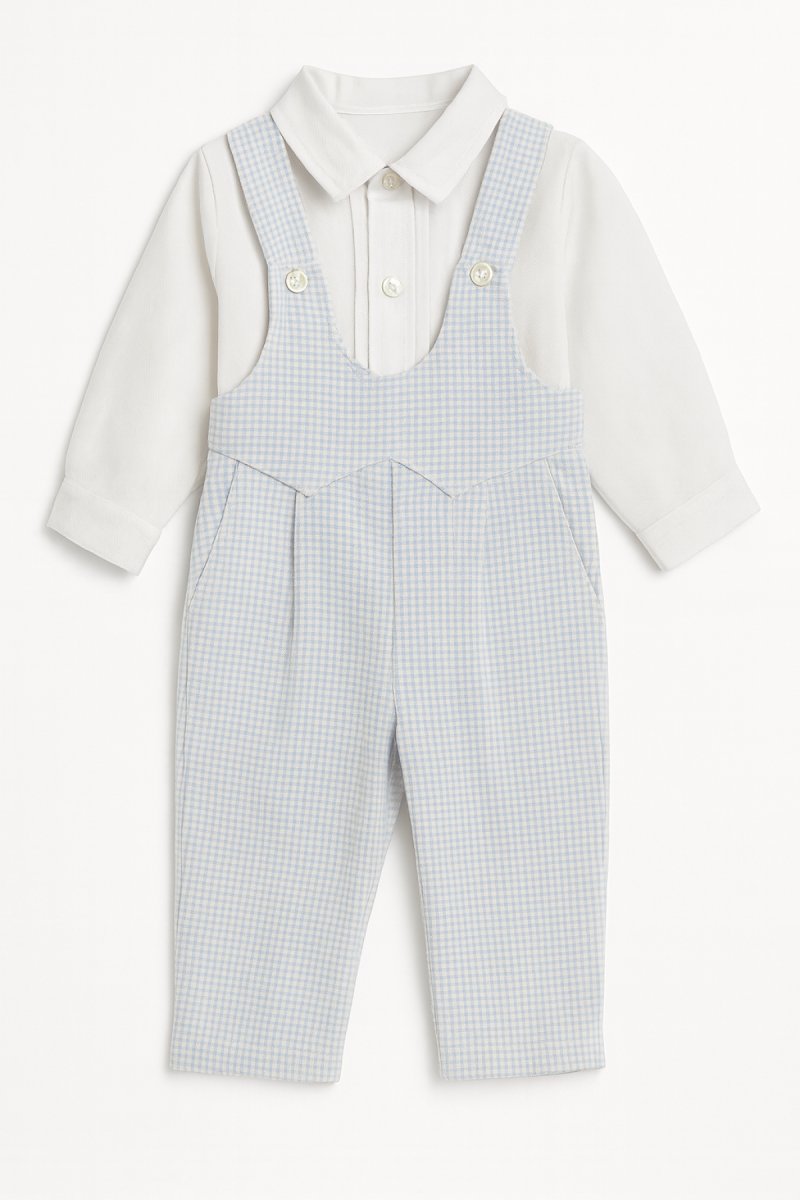 Conjunto Jardinero Corderoy y camisa de Viyela