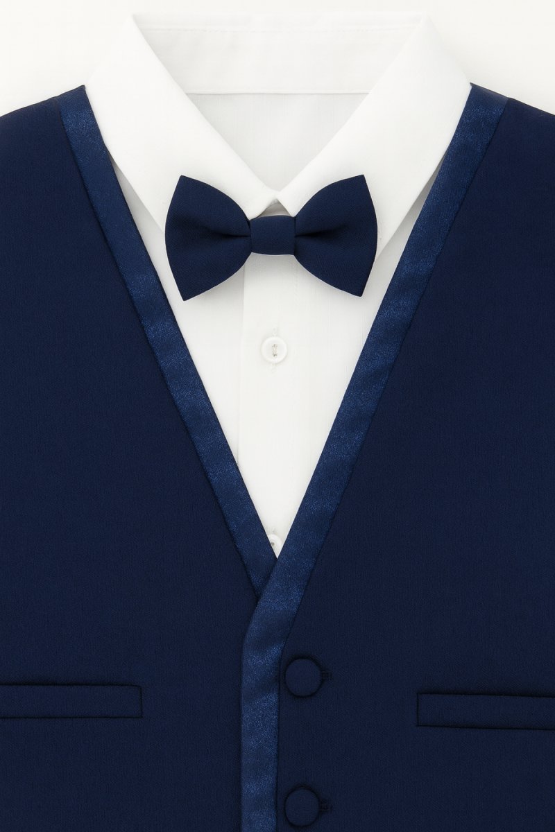 Conjunto 3 Pieza Camisa Pantalon y Chaleco En Tela Mecanica