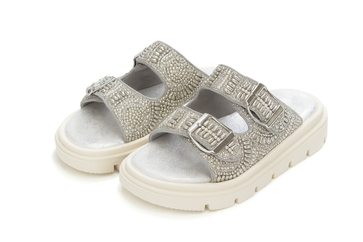 Sandalia Ajustable Pullman Con Strass Liviana