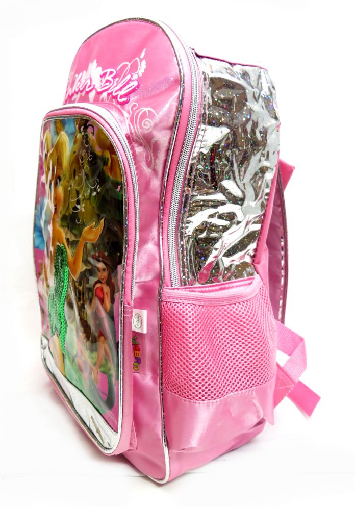 Mochila Tinker Bell Campanita con lentejuelas trae cartuchera
