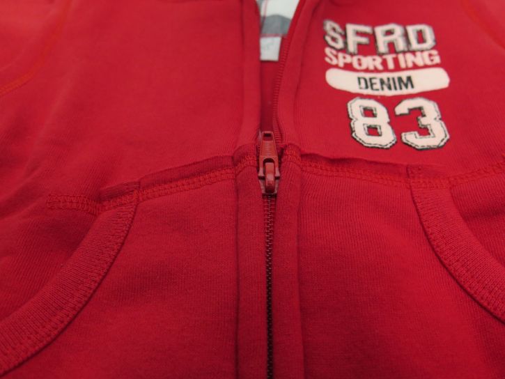 Campera de Algodon Frizado Con Capucha