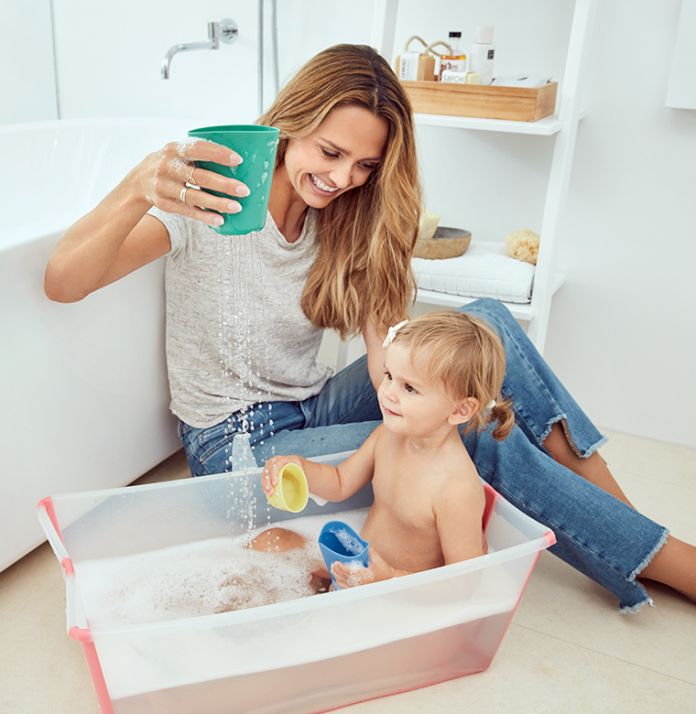 Bañera Plegable FLEXIBATH- Blanco / Gris